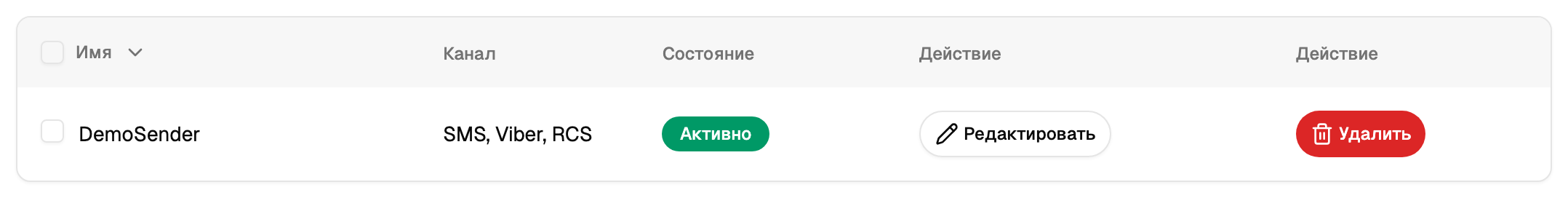 Зарегистрированные подписи